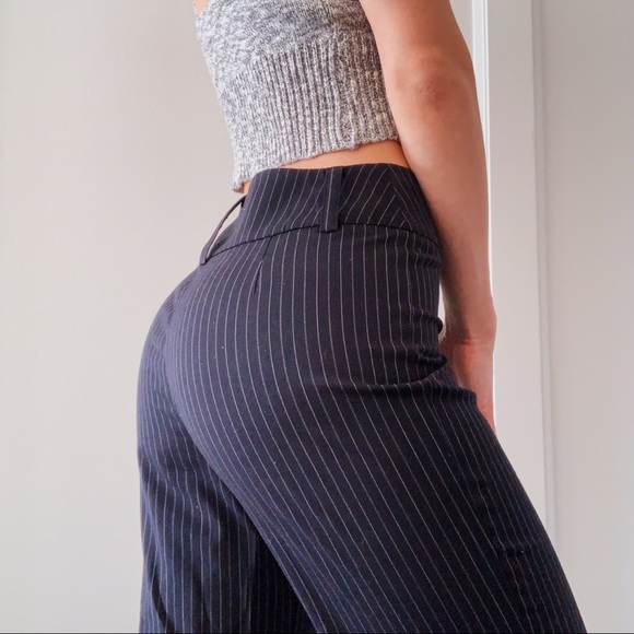 Vintage high rise pinstripe kickflares 🪙 - Picture 3 of 13